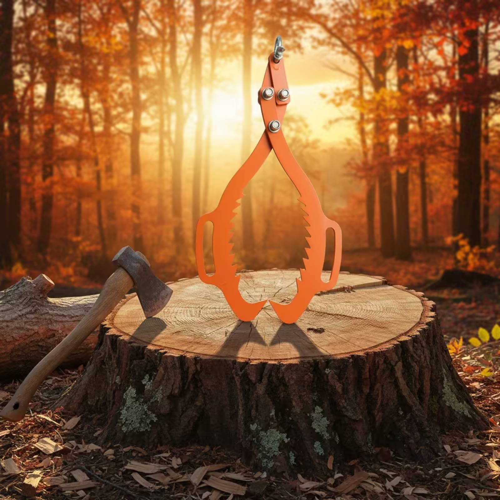 Heavy Equipment Lift - Log Lifting Hook Serrated Grip Lifting