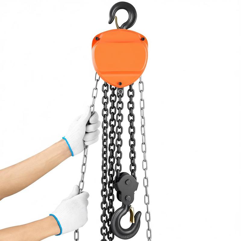 Heavy Equipment Lift - Chain hoist with 3-ton lifting capacity,