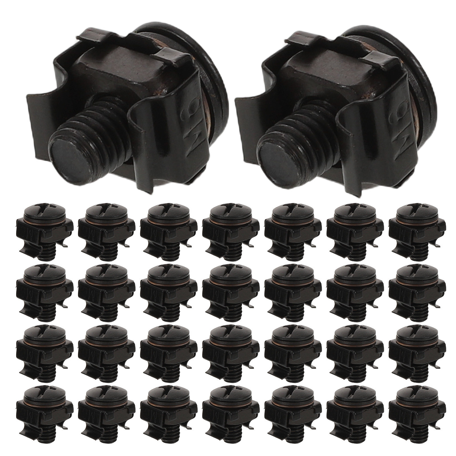 40Pcs Rack Mount Screws M6x14m - Heavy Equipment Bundle ulasan dan harga