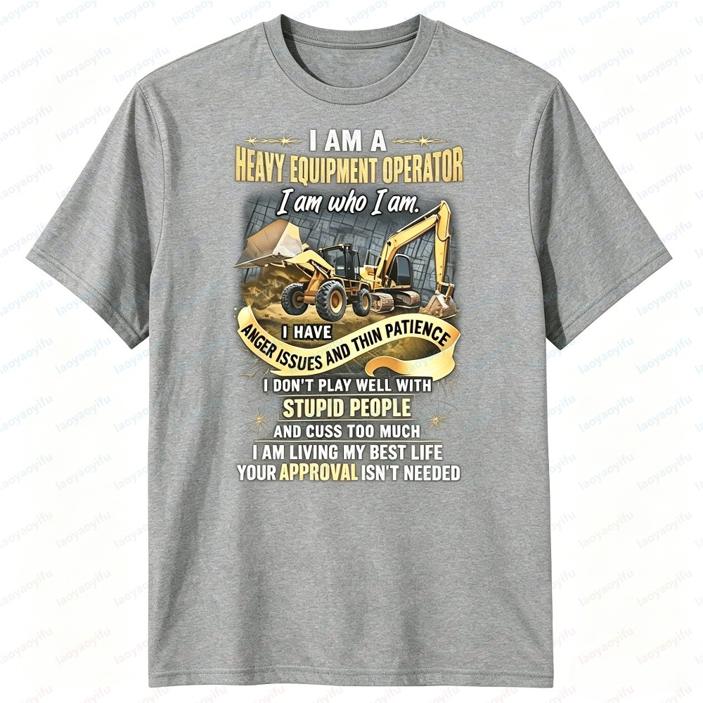 Men Summer Short Sleeve Fashio - Heavy Equipment Operations ulasan dan harga