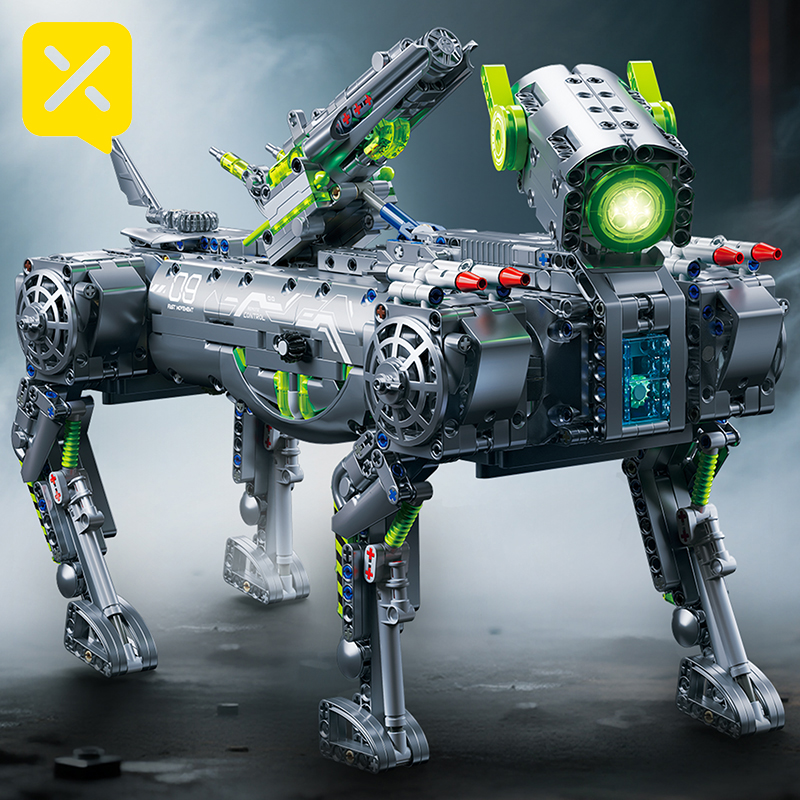 Mechanical Robot Dog Building  - Heavy Equipment Lego ulasan dan harga