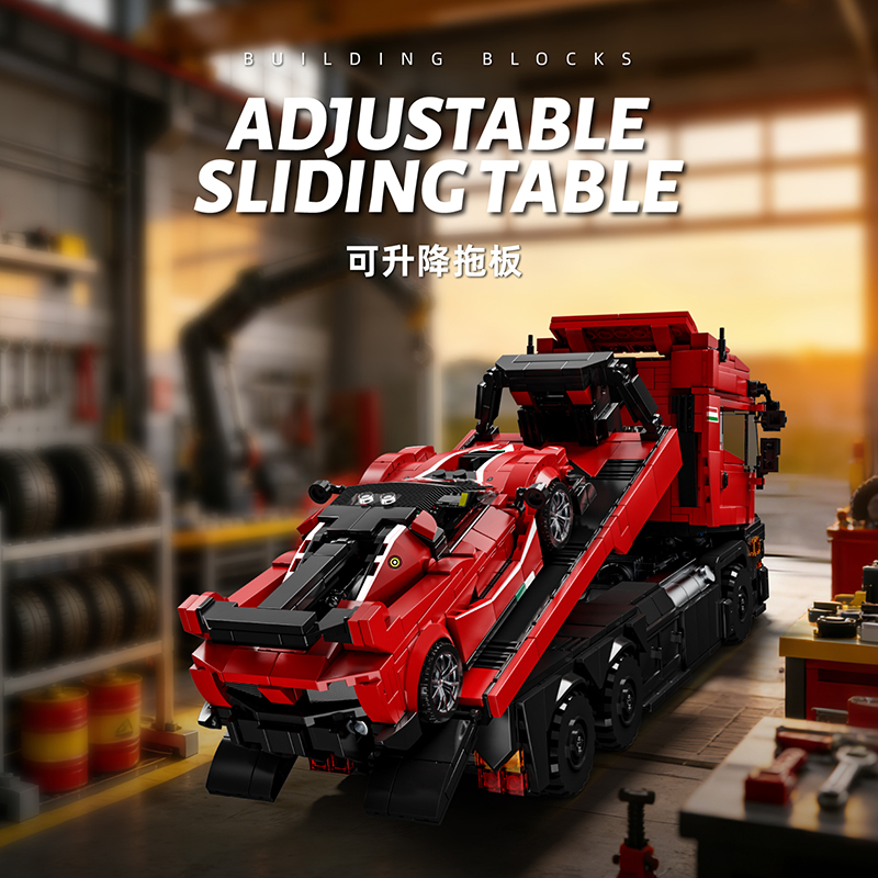 Red Tractor Truck & Red Super  - Heavy Equipment Lego ulasan dan harga