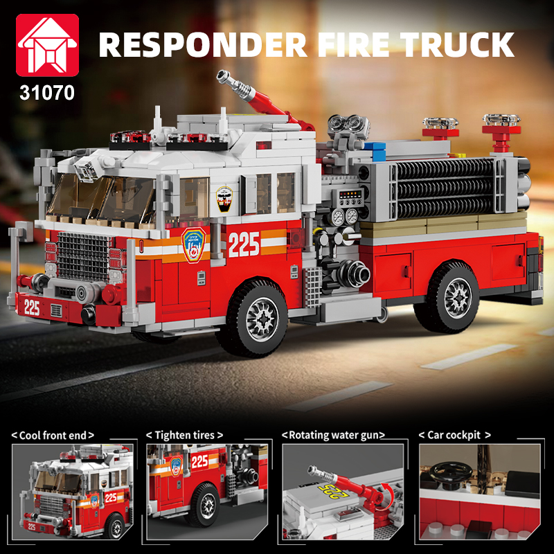 Le Yi 31070 American-style fir - Heavy Equipment Lego ulasan dan harga