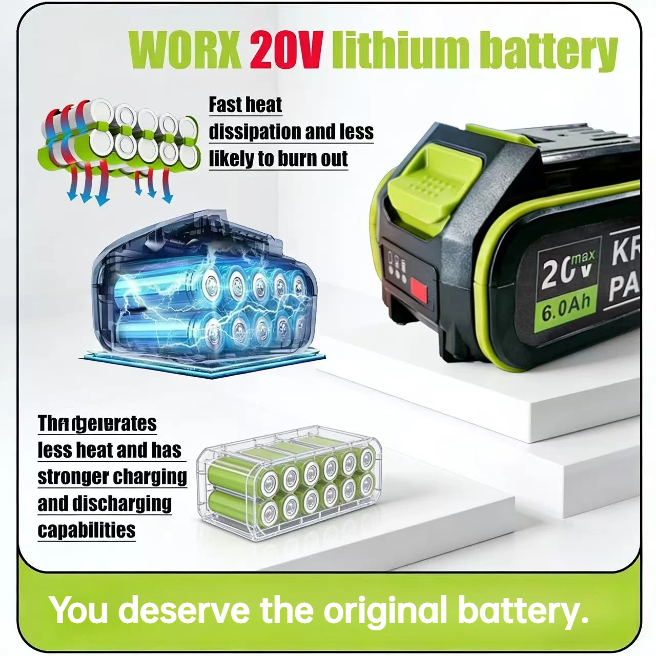 WORX 20V Battery Green Platfor - Heavy Equipment Bundle ulasan dan harga