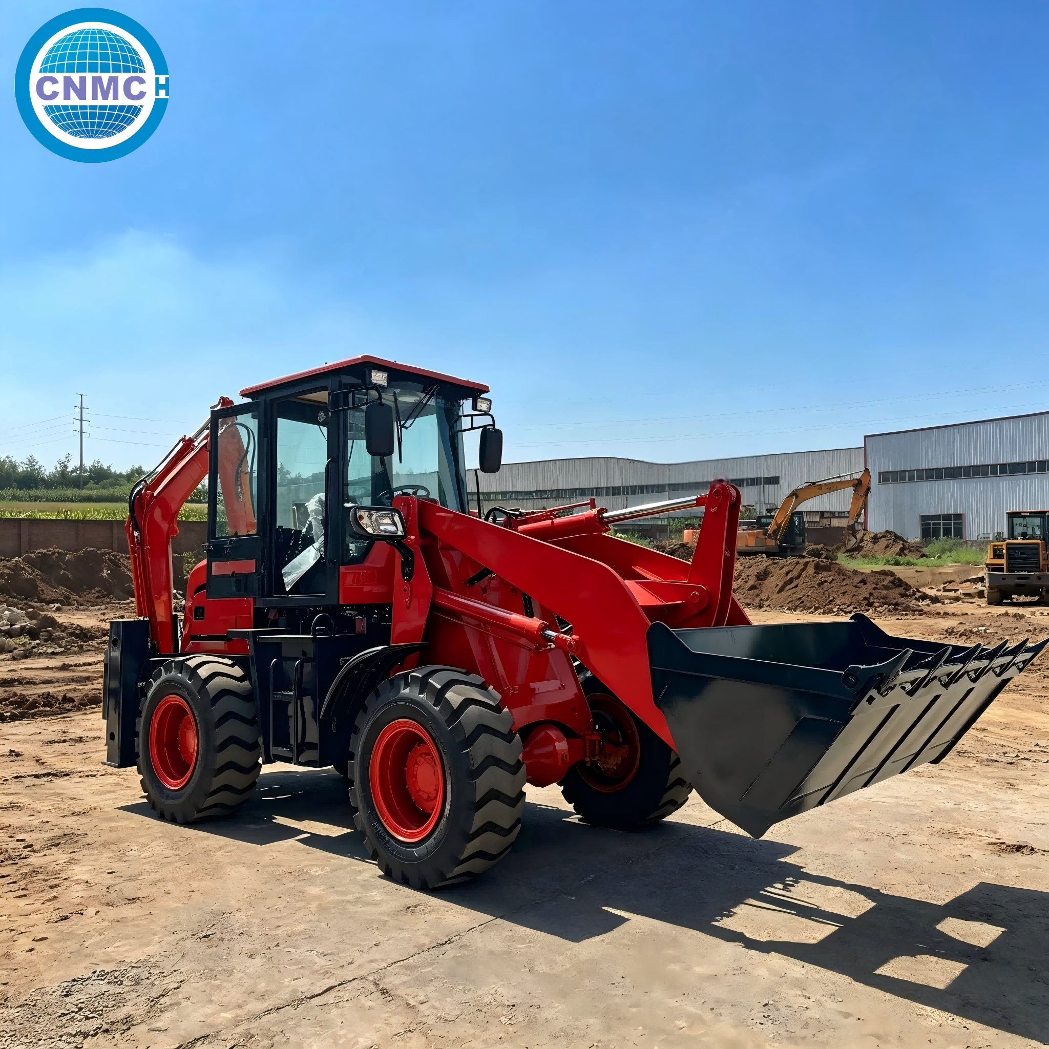 CNMC 6 Ton 4x4 Wheel Excavator - Tractor Backhoe ulasan dan harga