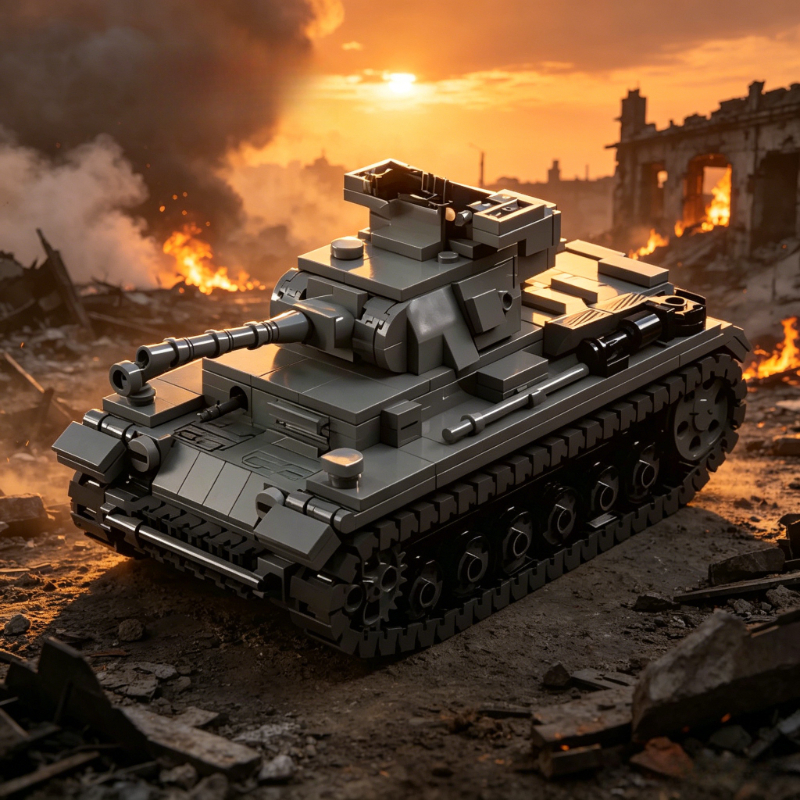 MOC WW2 F-type Heavy Tank War  - Heavy Equipment Lego ulasan dan harga