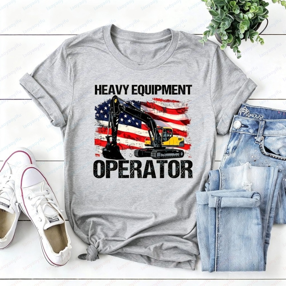 Summer Short Sleeve Fashion Me - Heavy Equipment Operations ulasan dan harga