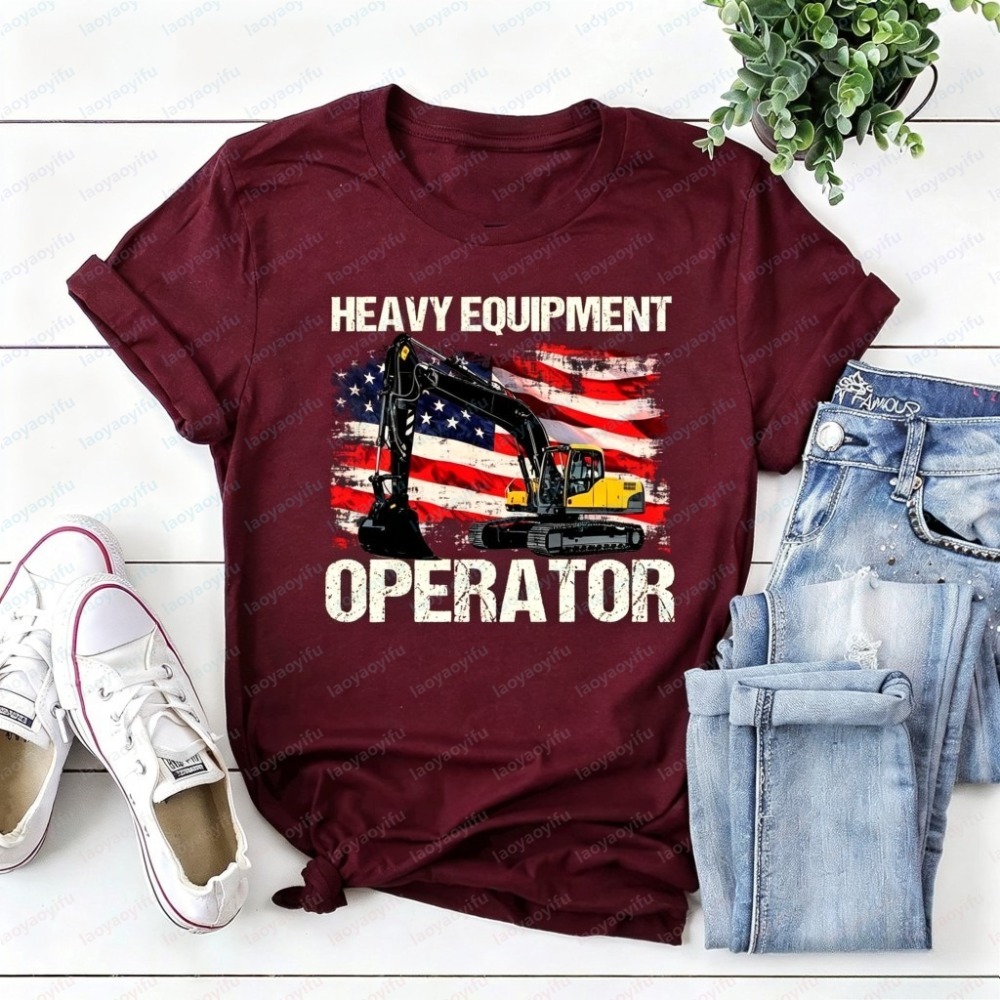Summer Short Sleeve Fashion Me - Heavy Equipment Operations ulasan dan harga